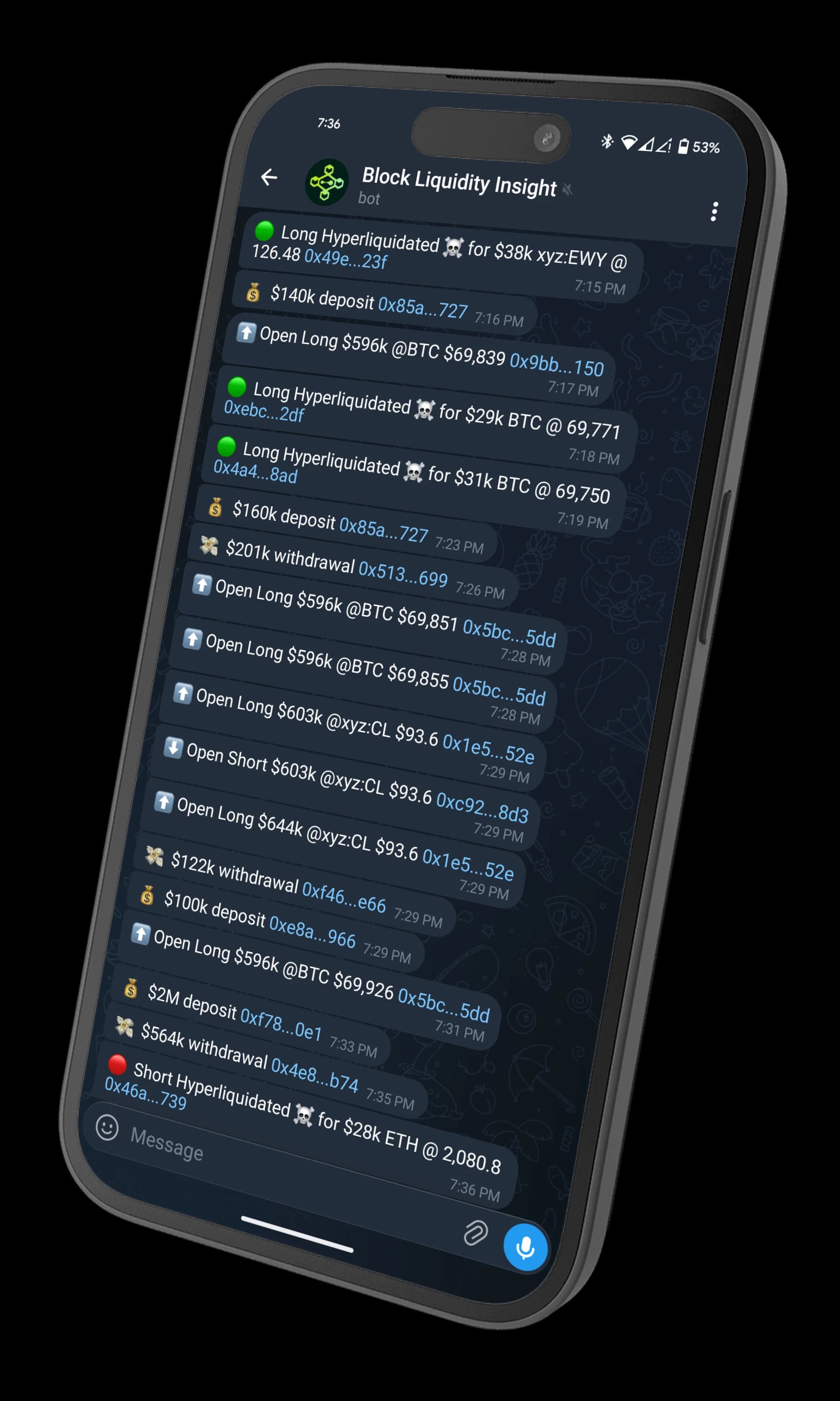 Whale Radar alerts on phone